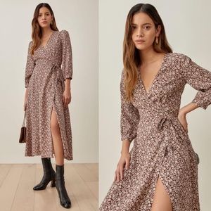 Reformation Oliver Dress - Maple